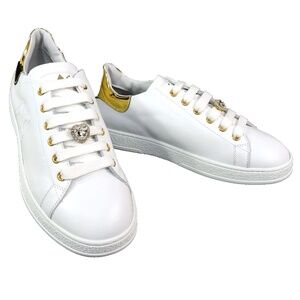 ALBERTO CICCIOLI 🇮🇹 WOMEN'S WHITE SOFT LEATHER COMFORT FASHION SNEAKERS